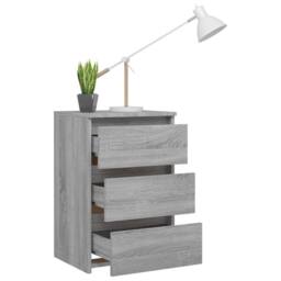 Berkfield Home Bed Cabinet Grey Sonoma 40x35x62.5 cm Engineered Wood - thumbnail 6