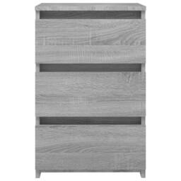Berkfield Home Bed Cabinet Grey Sonoma 40x35x62.5 cm Engineered Wood - thumbnail 3