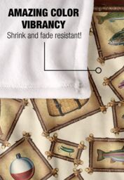 JQ Licensing Lodge Fishing Silky Touch Super Soft Throw Blanket 152 X 127 cm in White - thumbnail 4