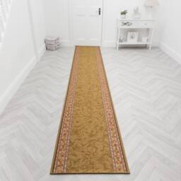 runrug Hallway Runner Rug - Non-Slip, Hardwearing, 5.4mm - 'Cheops' in Beige - Size: 100 cm x 330 cm - thumbnail 7