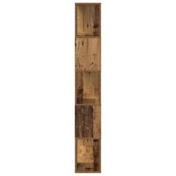 Berkfield Home Storage Unit Old Wood Solid wood 80 x 24 x 155 cm in Brown - thumbnail 6