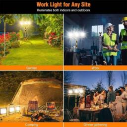 FLAVORA 2x50W Waterproof LED Work Light Portable in Yellow - thumbnail 2