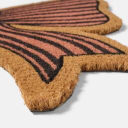 OHS Bow Shaped Coir Doormat Novelty Non Slip Door Rug in Brown - Size: Medium - thumbnail 5