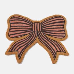 OHS Bow Shaped Coir Doormat Novelty Non Slip Door Rug in Brown - Size: Medium - thumbnail 3