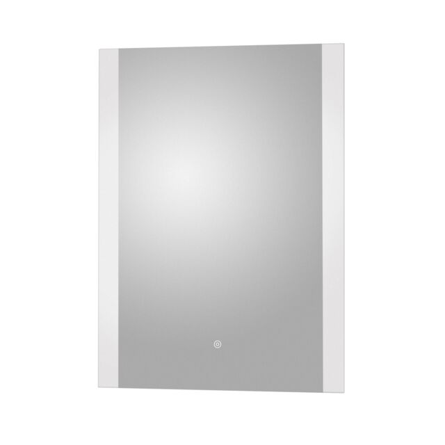 Balterley Rectangular LED Touch Sensor Mirror with Demister, 700x500mm - Chrome in Silver - image 1