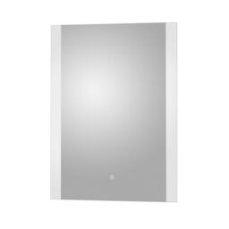 Balterley Rectangular LED Touch Sensor Mirror with Demister, 700x500mm - Chrome in Silver - thumbnail 1