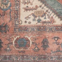 Kukoon Terracotta Traditional Flatwoven Living Room Area Rug Hallway Runner - Size: 120 cm x 170 cm - thumbnail 4