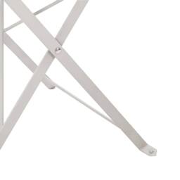 Berkfield Home Modern Folding Garden Chairs 2 Pack Beige Steel - thumbnail 8