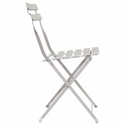 Berkfield Home Modern Folding Garden Chairs 2 Pack Beige Steel - thumbnail 6
