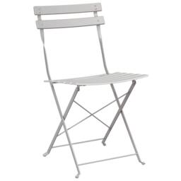 Berkfield Home Modern Folding Garden Chairs 2 Pack Beige Steel - thumbnail 4