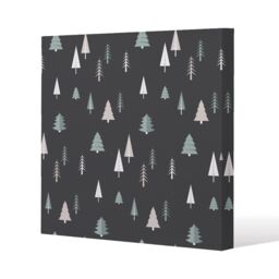 Benjamin Tate Design Christmas winter forest (canvas) / 77 x 77 x 4cm in Natural - Size: 77 x 77 x 4 cm - thumbnail 1