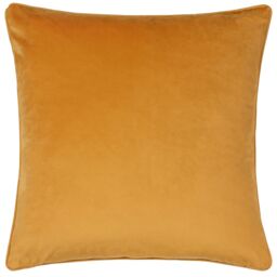 Furn Wisteria Printed Velvet Cushion in Gold - Size: 50 cm x 50 cm - thumbnail 2