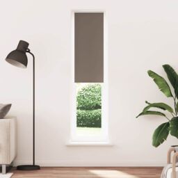 Berkfield Home Roller Blind Blackout Coffee 60x230 cm Fabric Width 55.7 cm Polyester in Brown - thumbnail 1