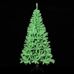 Costway 180 CM Glow-in-the-dark Artificial Christmas Tree Hinged Xmas Tree in Green - thumbnail 6