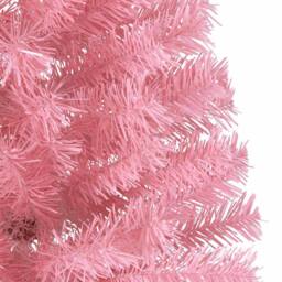 Berkfield Home Beautiful Artificial Pre-lit Christmas Tree with 300 LEDs Pink 24 - thumbnail 8