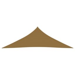 Berkfield Home Sunshade Sail 160 g/m ² Taupe 3.5x3.5x4.9 m HDPE in Beige - thumbnail 2