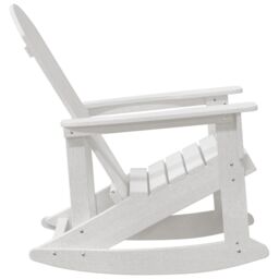 Berkfield Home Adirondack Rocking Chair White 73.5x92x90 cm HDPE - thumbnail 5