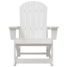 Berkfield Home Adirondack Rocking Chair White 73.5x92x90 cm HDPE - thumbnail 4
