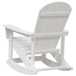 Berkfield Home Adirondack Rocking Chair White 73.5x92x90 cm HDPE - thumbnail 6