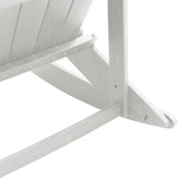 Berkfield Home Adirondack Rocking Chair White 73.5x92x90 cm HDPE - thumbnail 8