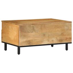 Berkfield Home Coffee Table Brown 80x54x40 cm Solid Wood Mango - Size: 80 x 54 x 40 cm - thumbnail 5