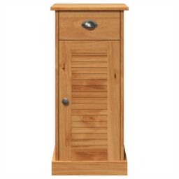 "Berkfield Home Bathroom Cabinet ""VIGO"" with Drawer 37x34x80 cm Solid Wood Pine in Brown - Size: 37 x 34 x 80 cm" - thumbnail 6