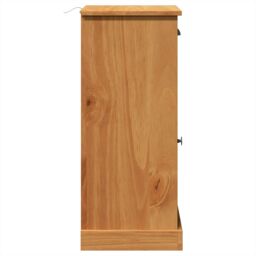 "Berkfield Home Bathroom Cabinet ""VIGO"" with Drawer 37x34x80 cm Solid Wood Pine in Brown - Size: 37 x 34 x 80 cm" - thumbnail 7