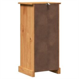 "Berkfield Home Bathroom Cabinet ""VIGO"" with Drawer 37x34x80 cm Solid Wood Pine in Brown - Size: 37 x 34 x 80 cm" - thumbnail 8
