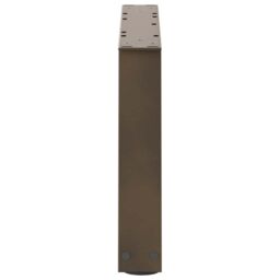 Berkfield Home Dining Table Legs V-Shape 2 pcs Natural Steel 70x(30-31.3) cm Steel in Brown - thumbnail 6