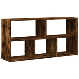 Berkfield Home Wall Shelf Smoked Oak 100x25x50 cm Engineered Wood in Brown - Size: 100 x 25 x 50 cm - thumbnail 2