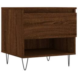 Berkfield Home Modern Coffee Tables 2 pcs Brown Oak 50x46x50 cm Engineered Wood - Size: 50 x 46 x 50 cm - thumbnail 5