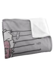 DC Comics Batman The Harvey Dent Mugshot Blanket 152 x 127 cm in White - thumbnail 3