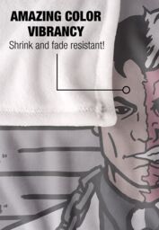 DC Comics Batman The Harvey Dent Mugshot Blanket 152 x 127 cm in White - thumbnail 4
