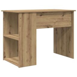 Berkfield Home Desk Artisan Oak 100x55x75 cm Engineered Wood in Brown - Size: 100 x 55 x 75 cm - thumbnail 6