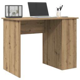 Berkfield Home Desk Artisan Oak 100x55x75 cm Engineered Wood in Brown - Size: 100 x 55 x 75 cm - thumbnail 3