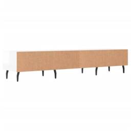 Berkfield Home TV Cabinet High Gloss White 150x36x30 cm Engineered Wood - Size: 150 x 36 x 30 cm - thumbnail 8