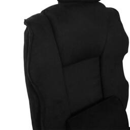 Levede Ergonomic Office Chair Suede Fabric Wide Seat Recline Footrest in Black - thumbnail 6