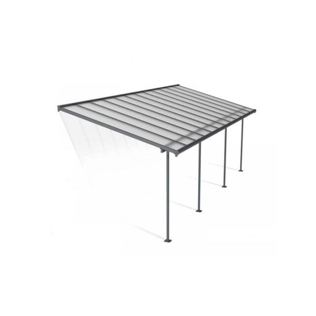 Palram Patio Cover Sierra 3X7.30 Clear - L739 x W299 x H305 - Grey - image 1