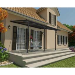 Palram Patio Cover Sierra 3X7.30 Clear - L739 x W299 x H305 - Grey - thumbnail 2