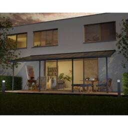 Palram Patio Cover Sierra 3X7.30 Clear - L739 x W299 x H305 - Grey - thumbnail 4