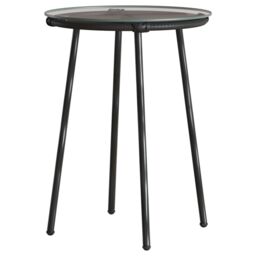 Berkfield Home Garden Dining Set 3 pcs 35 x 35 x 45 cm Poly rattan, steel in Black - thumbnail 7