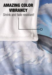 JQ Licensing Jlo Dolphin Clouds Silky Touch Super Soft Throw Blanket 152 X 127 cm in White - thumbnail 4