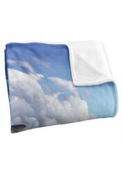 JQ Licensing Jlo Dolphin Clouds Silky Touch Super Soft Throw Blanket 152 X 127 cm in White - thumbnail 3