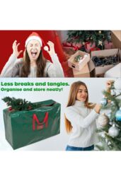 Deco Express Christmas Tree Storage Bag 120×38×76cm in Green - thumbnail 4