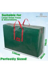 Deco Express Christmas Tree Storage Bag 120×38×76cm in Green - thumbnail 6