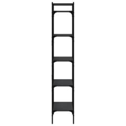 Berkfield Home Bookcase 5-Tier Black 56x31.5x174 cm Engineered Wood - thumbnail 5