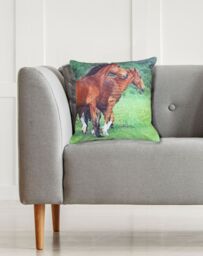 Rapport Home Horse Cushion Cover (43x43 cm) Multi - Size: 43 cm x 43 cm - thumbnail 1