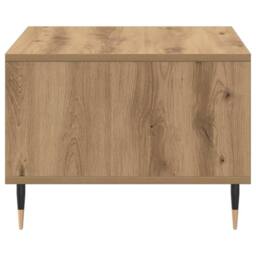 Berkfield Home Coffee Table Artisan Oak 60x50x36.5 cm Engineered Wood in Brown - thumbnail 5