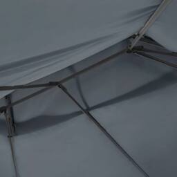 Wyld and Coco Gazebo 300 x 400 cm - Black Steel Frame Dark Grey Curtains - thumbnail 5