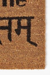 Homescapes Swagat Welcome Coir Doormat in Natural - Size: 40 cm x 70 cm - thumbnail 2
